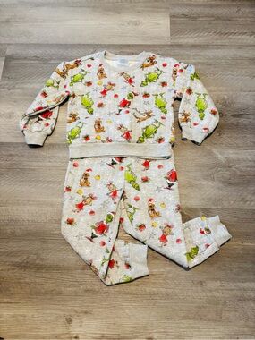 The Grinch Christmas sweater & sweatpants outfit set 4T Kids
